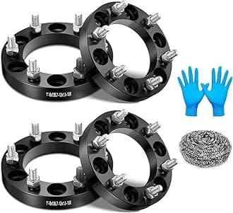 BDFHYK 6x139.7mm Wheel Spacers 1 inch (25mm) Compatible with Toyota 4Runner Tacoma Tundra FJ Cruiser Land Cruiser, Forged 6 Lug Wheel Adapters M12x1.5 & 108 mm Hub Bore, Set of 4, Not Hubcentric