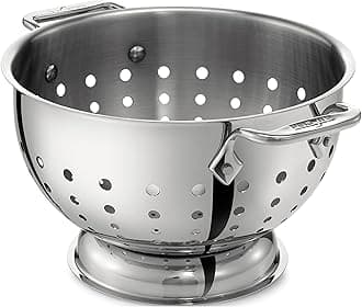 All-Clad Stainless Steel Dishwasher Safe Colander Kitchen Accessories 5-Quart AUK-011