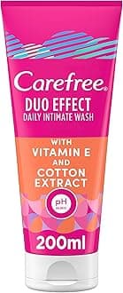 Duo Effect Daily Intimate Wash with Vitamin E and Cotton Extract, 200ml, Feminine Wash for Women