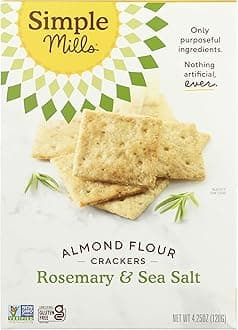 Rosemary & Sea Salt Almond Flour Crackers