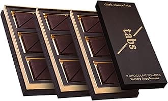 Squares for Couples (3 Boxes) – Dark Chocolate Bar to Support Mood – Vegetarian & Gluten-Free for Men & Women