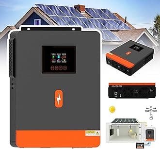 4.2kw 6.2kw Hybrid Solar Inverter, On Grid Pure Sine Wave Inverter, With Mppt 120a Solar Charger,500v Pv Max Voltage, Solar Power Array Controller,6.2KW48V-withoutWIFI