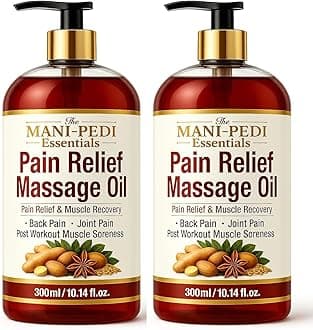 TMPE Pain Relief Massage Oil for Joint & Back Pain, Muscle Soreness With Natural Healing of Ginger, Turmeric & Clove Oils - 300ml Pack of 2