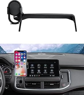 Autorder Car Phone Holder for 2021-2024 Chevrolet Tahoe/Suburban/GMC Yukon Accessories Phone Mount 10.2-Inch Screen Cell Phone Automobile Cradles Hands-Free 360 Degree Rotation