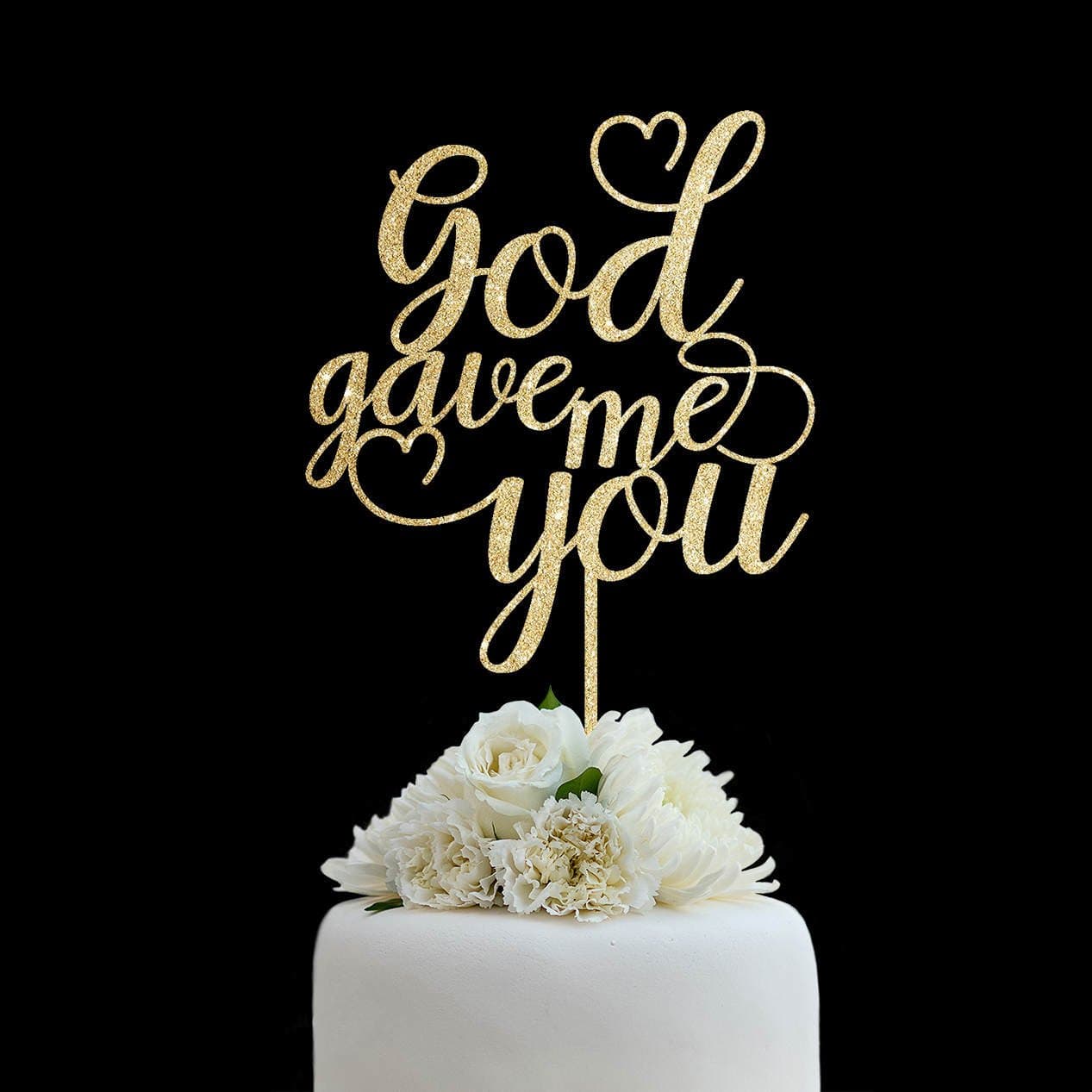 Customized Cake Topper Personalized For Wedding Custom Personalized God Gave Me You Wedding Cake Toppers Letters Funny Wedding Anniversary Cake Topper Party Event Decorations Wedding Gift