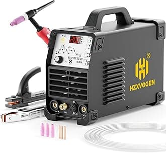 H HZXVOGEN TIG Welder AC DC with Pulse, 200A Aluminum TIG Welder with Square Wave 220V IGBT Inverter HF TIG/Pulse TIG/Stick Welder Machine