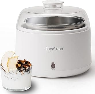 JoyMech Yogurt Maker, Compact Greek Yogurt Maker Machine with Constant Temperature Control, Stainless Steel Container, 1 Quart for Home Organic Yogurt