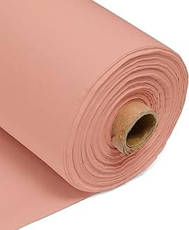 Peach 100% Cotton Plain Fabric – 60 Inch 150cm Wide 150GSM Material - Sewing, Dressmaking, Quilting, Curtain Linings, Pillowcases & Totes by Discount Fabrics LTD - 5Metre