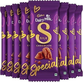 CadburyDairy Milk Silk Chocolate Bar, 60 grams (2.11 oz) - (Pack of 8) - India - Indulge in the irresistible taste of Silk