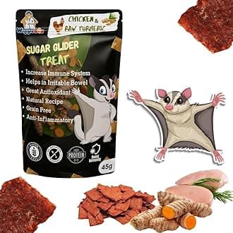 Chicken & Raw Turmeric Suger Glider Treat | Protein Rich | Fiber Rich | Crunchy Healthy Snacks | 45 G ,All Life Stages