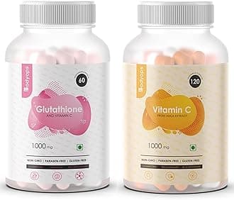 L-Glutathione for Healthy & Radiant Skin for Men & Women with Vitamin C (GLUTATHIONE + VITAMIN C)