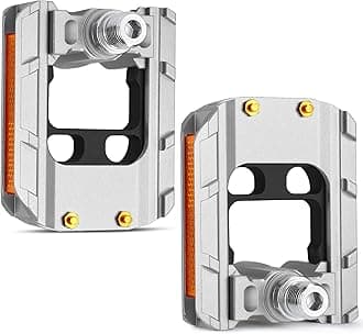 Folding Pedals - Universal 9/16 Inch, Anti-Slip, Waterproof with Reflectors for Road, Mountain, BMX, Trekking & Spinning Bikes
