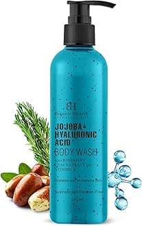 Botanic Hearth Jojoba & Hyaluronic Acid Body Wash with Sea Butter & Sweet Almond Oil | Moisturizing Body Wash Shower Gel for Softer, Smoother Skin | Sulfate & Paraben Free | for Women & Men | 245ml