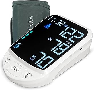AGEasy(Max Group)Fully Automatic Digital Blood Pressure Monitoring Device/Apparatus,Portable BP Check Machine for Home,Hypertension & Managing Heart Health,Arm Circumference(22-42cm,Standard,White)