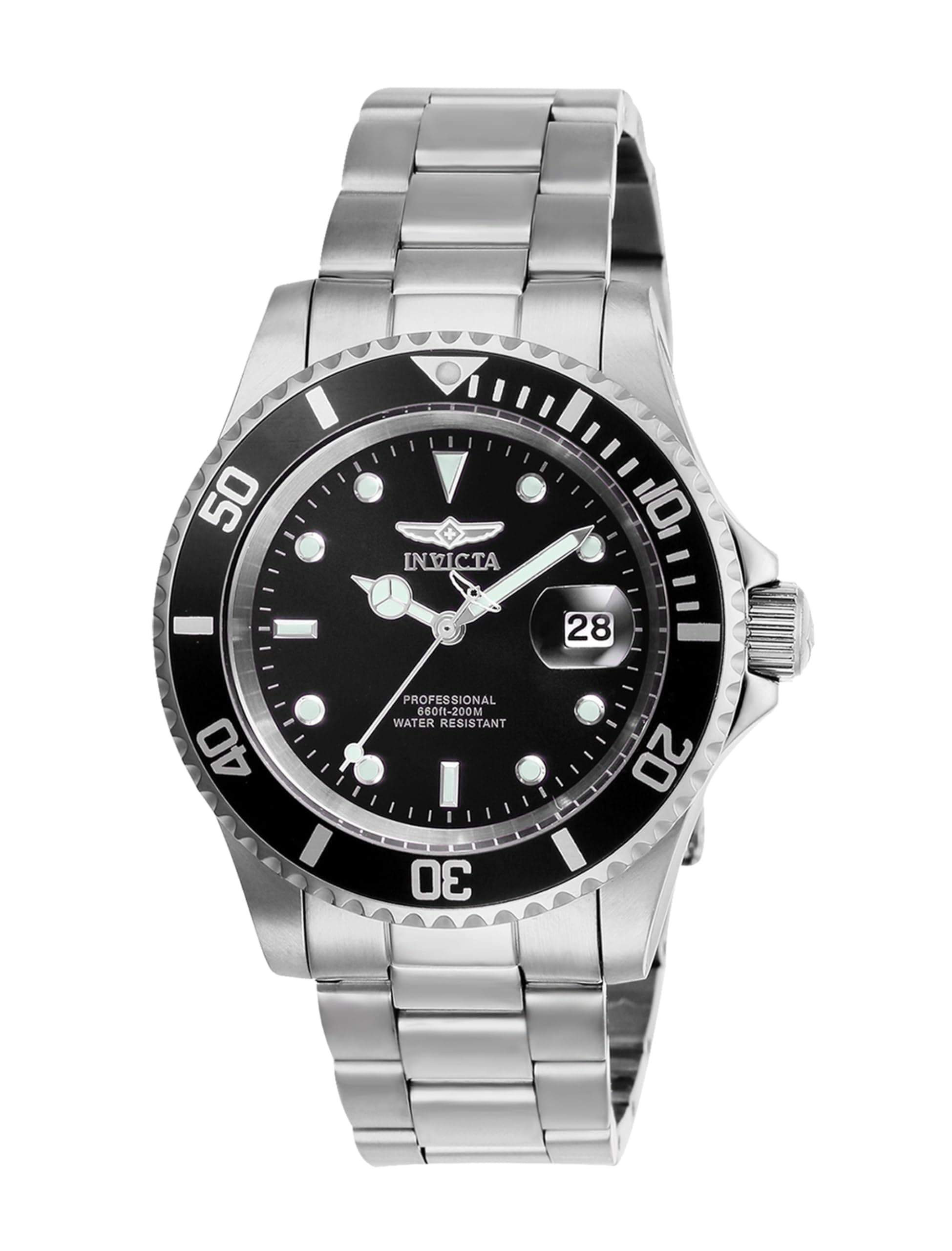Men's Pro Diver Quartz Watch with Stainless Steel Strap