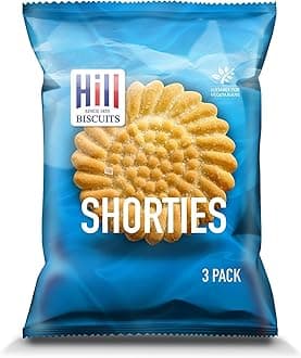 Hill Biscuit Portion Mini Packs | Perfect for On-The-Go Snacking, Office, Travel | Shorties Flavour - 20 Packs (3 Biscuits In Each Pack)