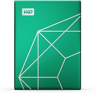 2TB My Passport Ultra Portable Hard Drive HDD, 20th Anniversary Emerald Drive, USB-C, with Backup Software and Password Protection - WDBJXT0020BGN-WESN