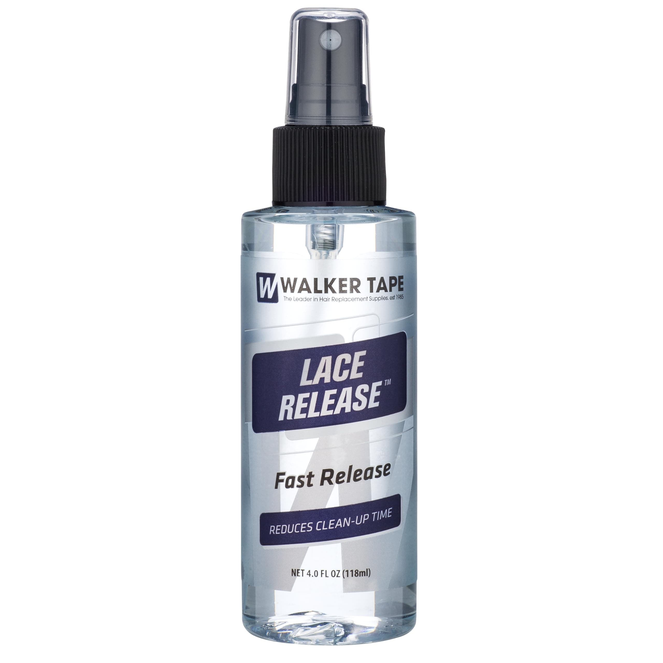 Lace Release Spray 4 fl oz Alcohol Solution for Mesh Systems, Skin-Safe Adhesive Lifter for Delicate Bases, Gentle Lace Glue Remover Support in Toupee Care and Hairpiece Installations