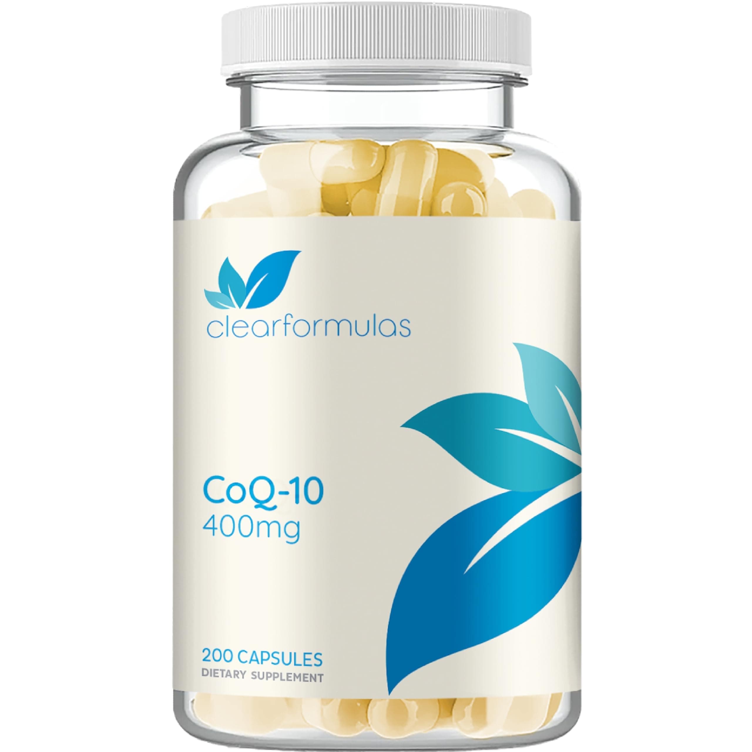 CoQ10 400mg 200 Capsules Quick Absorption Non-GMO