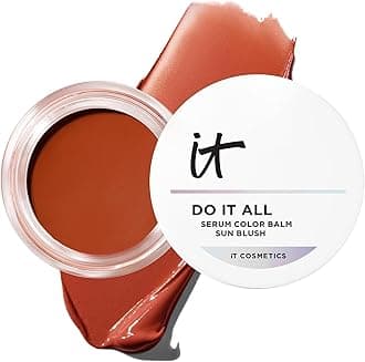 IT Cosmetics Do It All Serum Color Balm Sun Cream Blush & Bronzer, Blendable & Buildable, Lift, Reshape, All-Over Color, 24HR Hydration, Hyaluronic Acid, Peptides & Vitamin E - 0.63 oz[Amazon-developed Certification] Compact by Design