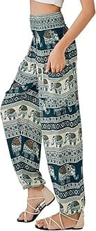 Boho Pants for Women - Hippie Harem Pants Women - Womens Yoga Pants – Comfy Bohemian Flowy Hippie Clothes