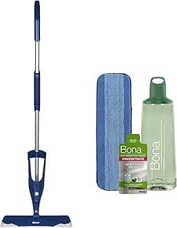 Bona Premium Spray Mop with Bona Multi-Surface Floor Cleaner Concentrate, for Stone Tile Laminate & Vinyl (LVT/LVP)
