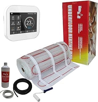 Electric Underfloor Heating kit 150w - 9.0m2 - White Smart WiFi Thermostat