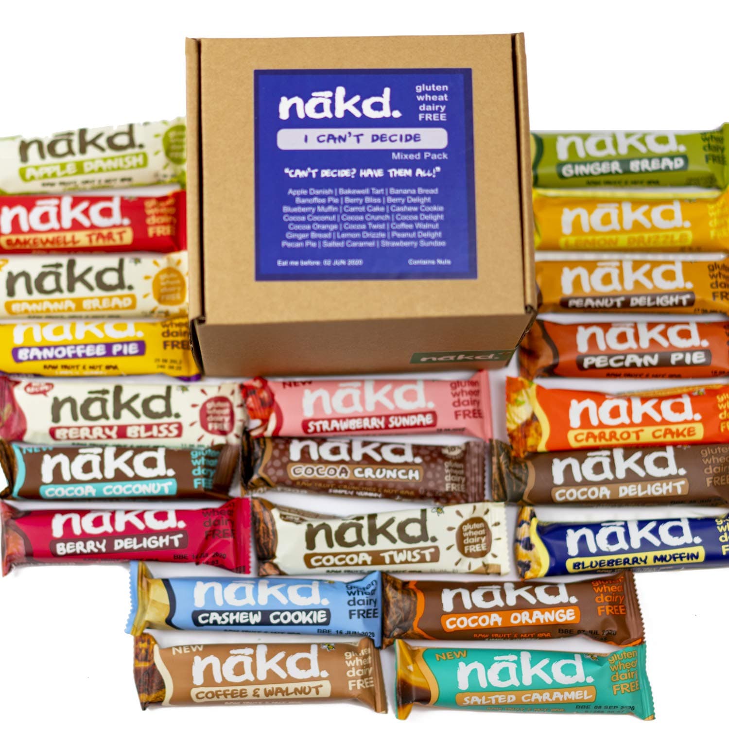 Nakd Bars Multipack 24 - Nakd Fruit And Nut Bars 24 x 30-45g