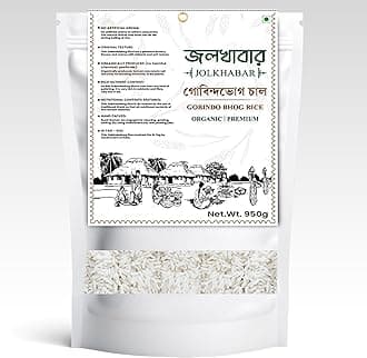 JOLKHABAR | GOBINDO BHOG RICE | GOBINDOBHOG CHAL | GOBIND BHOG CHAWAL | Bengali Aromatic Short Grain | GI Tagged Rice | Perfect for Bhog, Khichuri, Payesh & Pulao | Taste of Bengal | 950g Pack