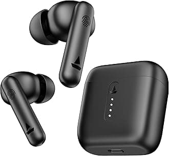 boAt Airdopes 141/8, Low Latency, ENx Tech, 42HRS Battery, Fast Charge, IWP, IPX4, v5.1 Bluetooth Earbuds, TWS Ear Buds Wireless Earphones with mic (Bold Black)