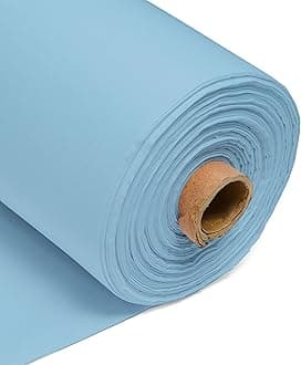 100% Cotton Fabric 60 Inch 150cm Wide 150GSM Material for Sewing, Dressmaking, Quilting, Curtain Linings, Pillowcases & Totes Fabric by The Half Metre by Discount Fabrics LTD(Baby Blue, 25m)