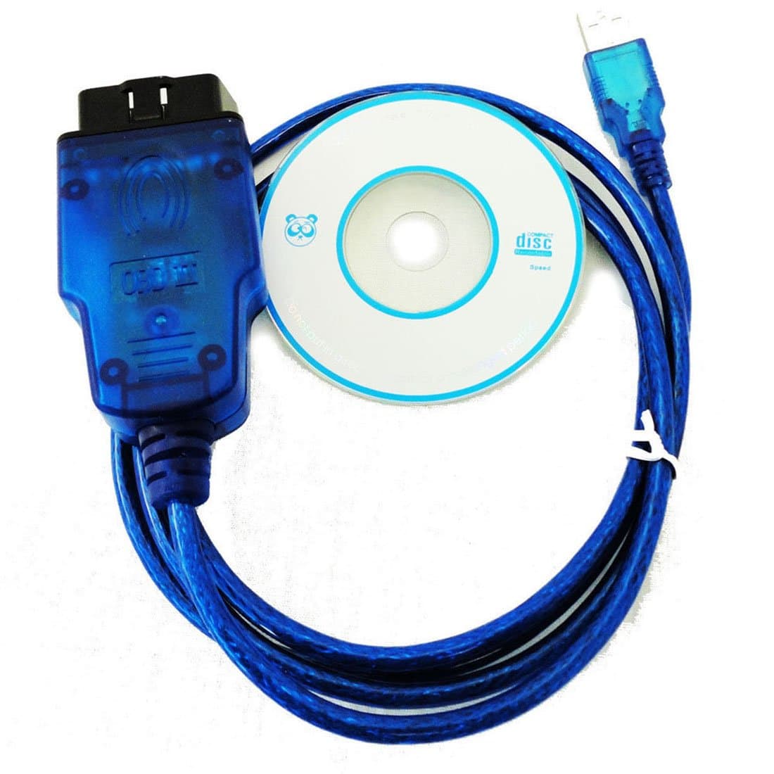 HaoYiShang USB OBD2 OBD-II KKL COM Diagnostic Scanner Cable for 409.1 Audi VW Skoda