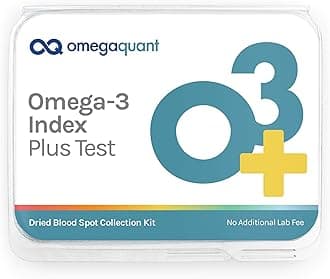 OmegaQuant Omega Quant Omega-3 Index Plus Test Kit - Measures Blood Levels of Omega-3, Trans Fats, and Omega-6:Omega-3 Ratios | The Original Omega-3 Blood Test Home Kit
