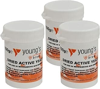 3x Dried Active Yeast 100g Youngs - Home brew Beer & Wine Making