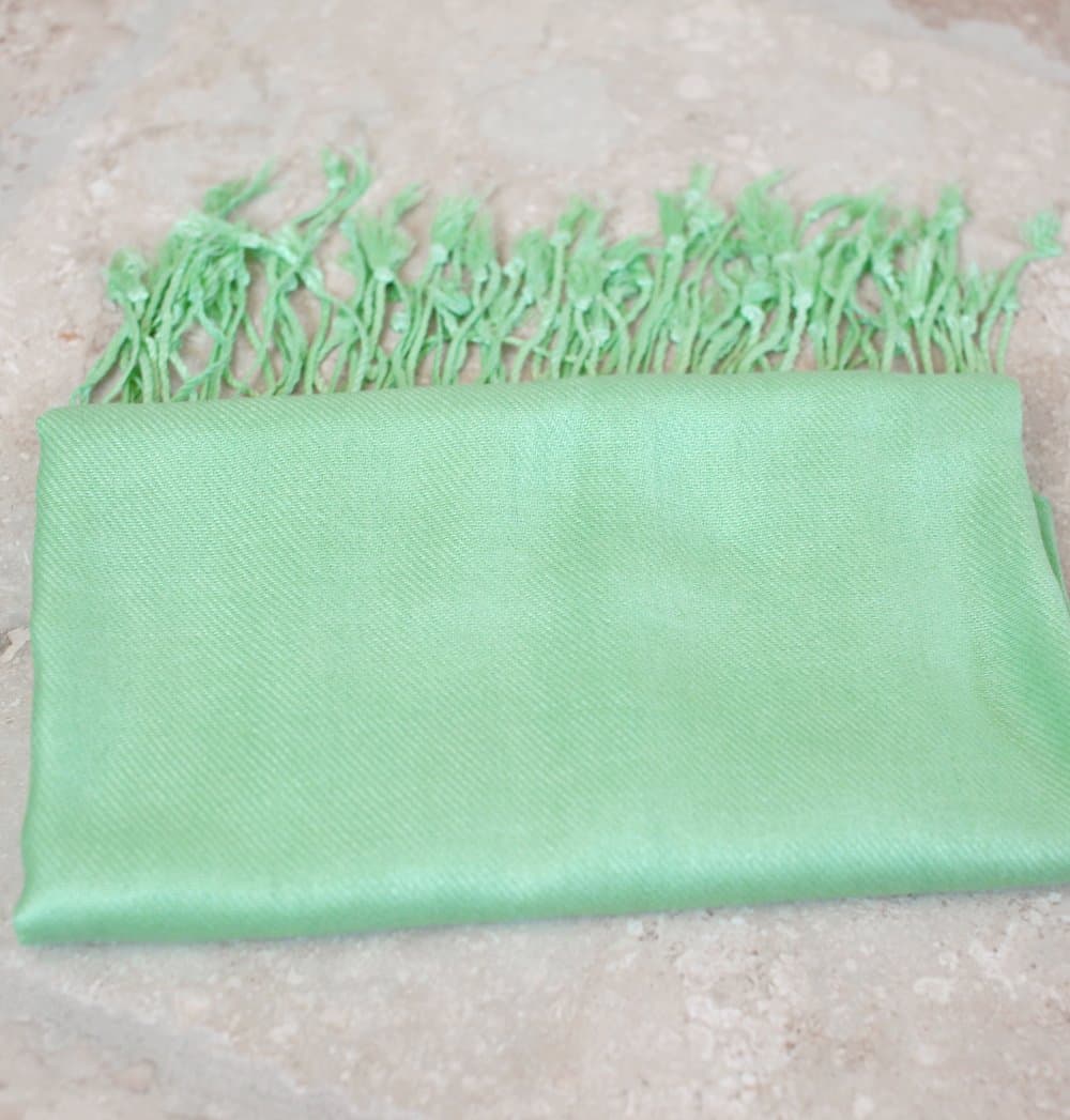 Anika Dali Premium Solid Color Pashmina Scarf/Shawl/Wrap (Light Caribbean)