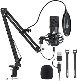 MAONO AU-A04 Condenser Microphone Kit (Black)