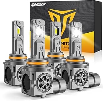 9005 9006 Bulbs, 70000LM Super Bright HB3 HB4 Fog Lights 6500K Cool White, 1:1 Halogen Mini Size, 60000Hrs Lifespan, Plug and Play, IP68 Waterproof, Pack of 4