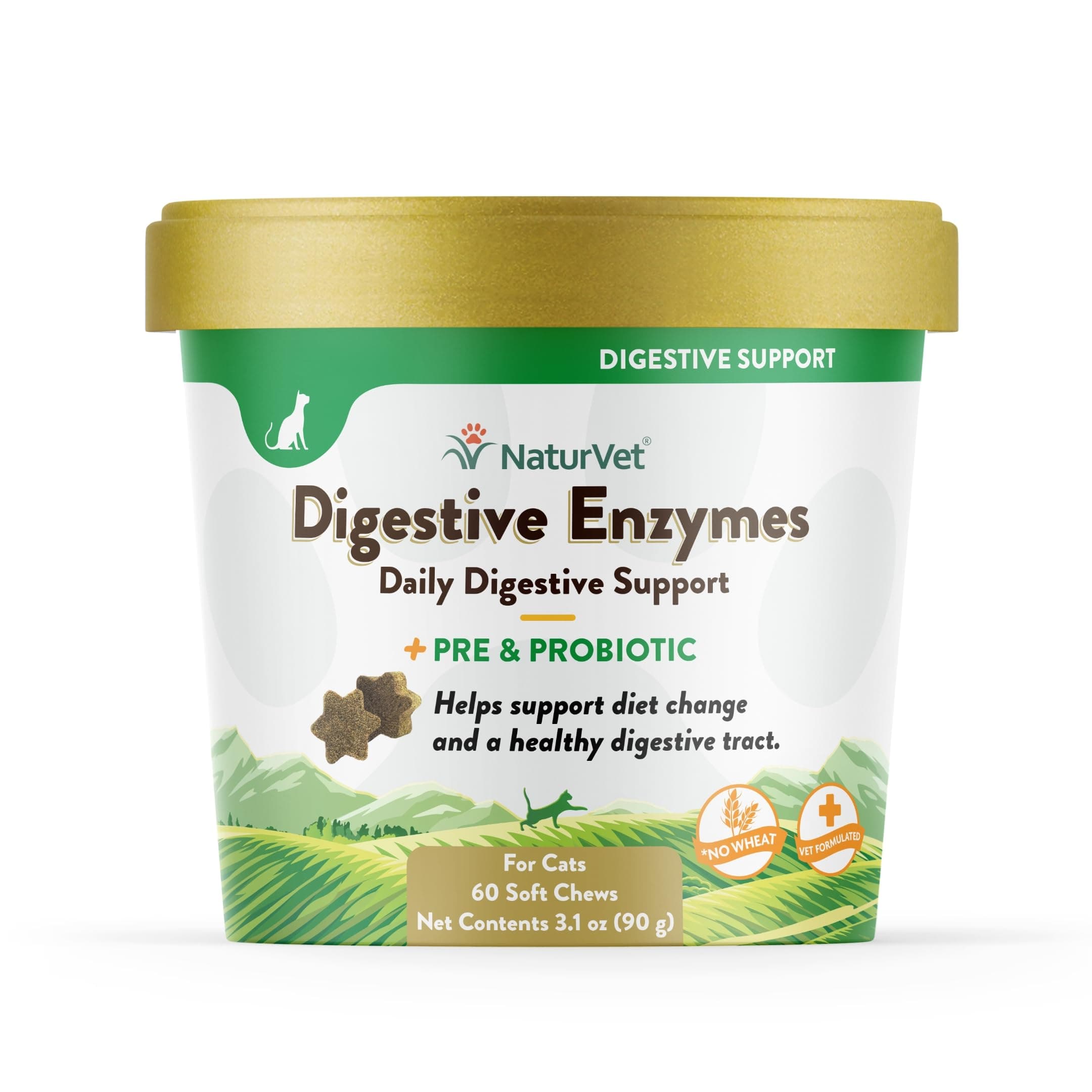 Digestive Enzymes + Probiotic for Cats - 60 Soft Chews