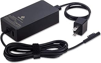 102W 15V 6.33A Power Adapter Charger Compatible with Surface Book 2 1, Surface Laptop 3 2 1, Surface Pro X Pro 7 Pro 6 Pro 5 Pro 4 Pro 3 and Surface Go with Additional USB Port and 6ft Power Cord