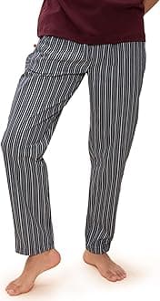 DAMENSCHRegular Fit Cotton Blend Woven Casual Style Pyjama Dual Pockets Breathable Microfibre Waistband Anti-Bacterial Stretchable Soft Comfortable Pyjama For Men