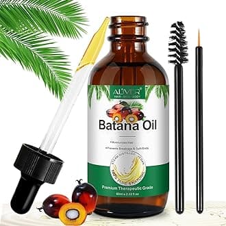 Batana Oil for Hair Growth, Pure Organic Natural and Cold Pressed Hair Oil for Hydrating & Repairing Dry, Damaged Hair Skin Care, Face