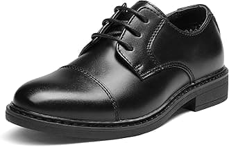 Bruno Marc Comfy School Shoes for Boys Derby Kids/Gentle Men Lace-Up Classic Oxfords for Wedding Party Dress Up and Church