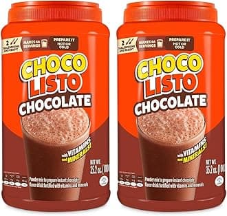 Chocolisto Instant Chocolate Powder Drink Mix | Delicious Chocolate Drink | Nutritious Breakfast | 35.2 Oz (Pack of 2)