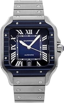 Cartier Pre-Owned Santos De Large Model WSSA0048, silver