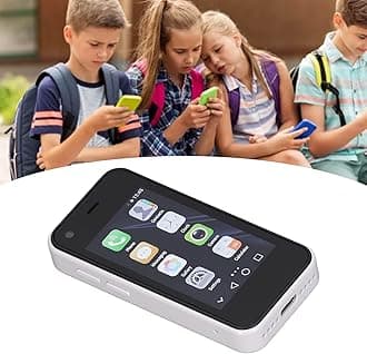 XS13 Mini Smartphone for Kids, 3G 2.5Inch Student Pocket Cellphone, 1GB RAM 8GB ROM 5MP Quad Core Dual SIM Cell Phone for Android, GPS Navigation, MP3, MP4, Calculator (Pearl White)