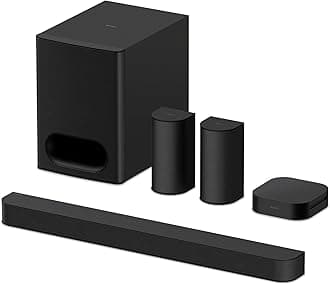 BRAVIA Theater System 6, 5.1ch Home Theater System soundbar with subwoofer and Rear Speakers, Surround Sound by Dolby Atmos/DTS:X Compatible HT-S60