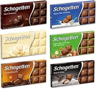 Assortment of German Pre-Selected Chocolates (Bundle of 6 bars)