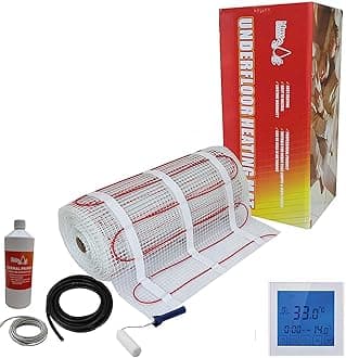 Electric Underfloor Heating kit 150w - 15.0m2 - White Touch Thermostat