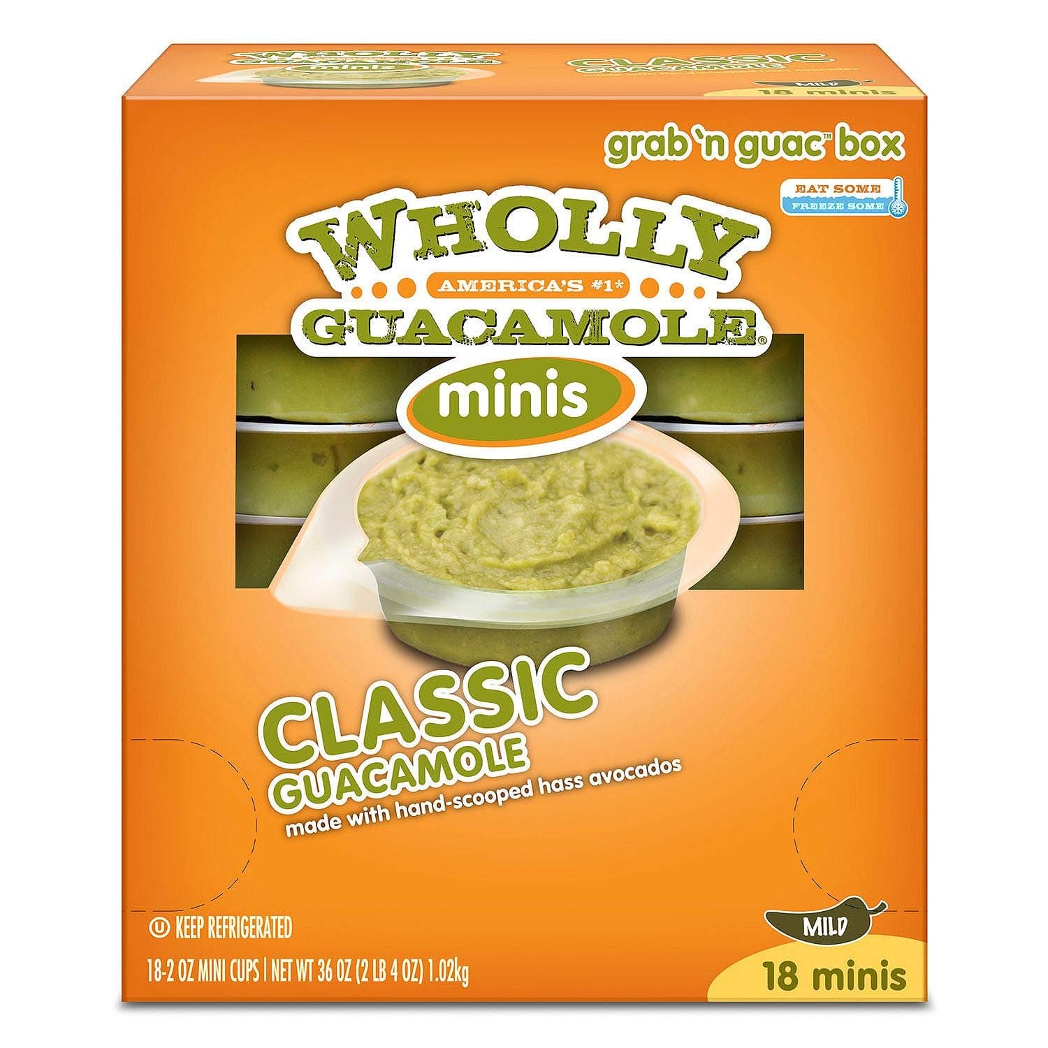 Wholly Guacamole Minis, 2 oz, 18 Count