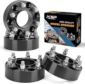 KSP 2inch Wheel Spacers for F150 Expedition Navigator 2015-2025, 6x135 Spacers with Hub Lip Compatible With Lincoln, 50.8mm Forged Spacer with M14x1.5 Stud 87.1mm Center Bore for 6 lug Truck Rim